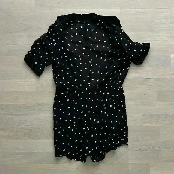 Reformation black romper with white stars size XS - Picture 5 of 5